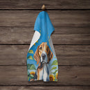 American Foxhound in Sunflowers Kitchen Towel