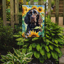 American Water Spaniel in Sunflowers Garden Flag – Bright Dog-Themed Yard Decor