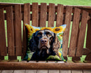 American Water Spaniel in Sunflowers Throw Pillow - 14x14 Decorative Pillow – Art for Your Home & Patio