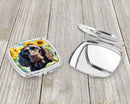 American Water Spaniel in Sunflowers Compact Mirror – Stylish Purse Mirror with Artistic Covers