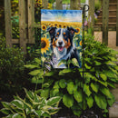 Border Collie in Sunflowers Garden Flag – Bright Dog-Themed Yard Decor