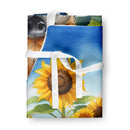 Border Terrier in Sunflowers Apron – Artist-Designed Kitchen, BBQ & Craft Apron
