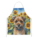 Border Terrier in Sunflowers Apron – Artist-Designed Kitchen, BBQ & Craft Apron