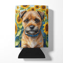 Border Terrier in Sunflowers Can or Bottle Hugger