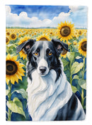 Borzoi in Sunflowers Garden Flag – Bright Dog-Themed Yard Decor