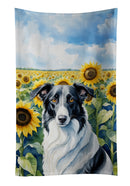 Borzoi in Sunflowers Kitchen Towel