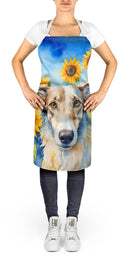 Borzoi in Sunflowers Apron – Artist-Designed Kitchen, BBQ & Craft Apron