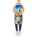 Borzoi in Sunflowers Apron – Artist-Designed Kitchen, BBQ & Craft Apron