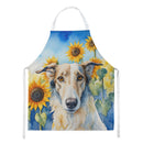 Borzoi in Sunflowers Apron – Artist-Designed Kitchen, BBQ & Craft Apron