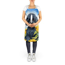 Black Poodle in Sunflowers Apron – Artist-Designed Kitchen, BBQ & Craft Apron