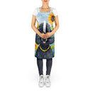 Black Poodle in Sunflowers Apron – Artist-Designed Kitchen, BBQ & Craft Apron