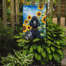 Black Poodle in Sunflowers Garden Flag – Bright Dog-Themed Yard Decor