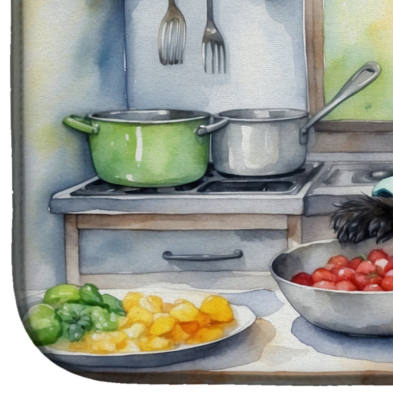 Affenpinscher The Chef Dish Drying Mat