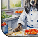 Afghan Hound The Chef Dish Drying Mat