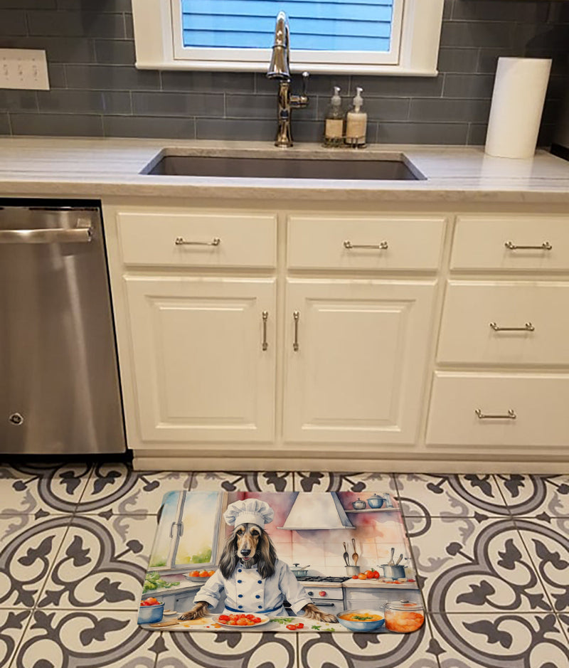 Afghan Hound The Chef Memory Foam Kitchen Mat