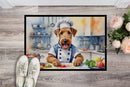 Airedale Terrier The Chef Doormat-24x36 Indoor / Outdoor Rug | Made in USA