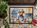 Airedale Terrier The Chef Doormat-24x36 Indoor / Outdoor Rug | Made in USA
