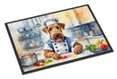 Airedale Terrier The Chef Doormat-24x36 Indoor / Outdoor Rug | Made in USA