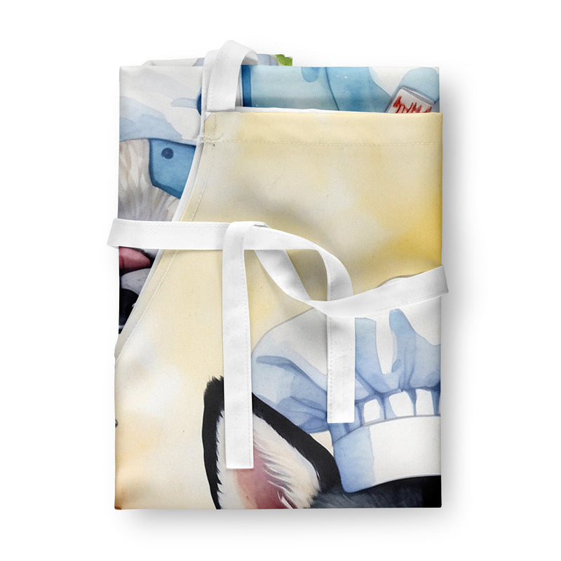 Alaskan Klee Kai The Chef Apron – Artist-Designed Kitchen, BBQ & Craft Apron