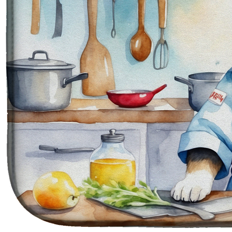 Alaskan Klee Kai The Chef Dish Drying Mat