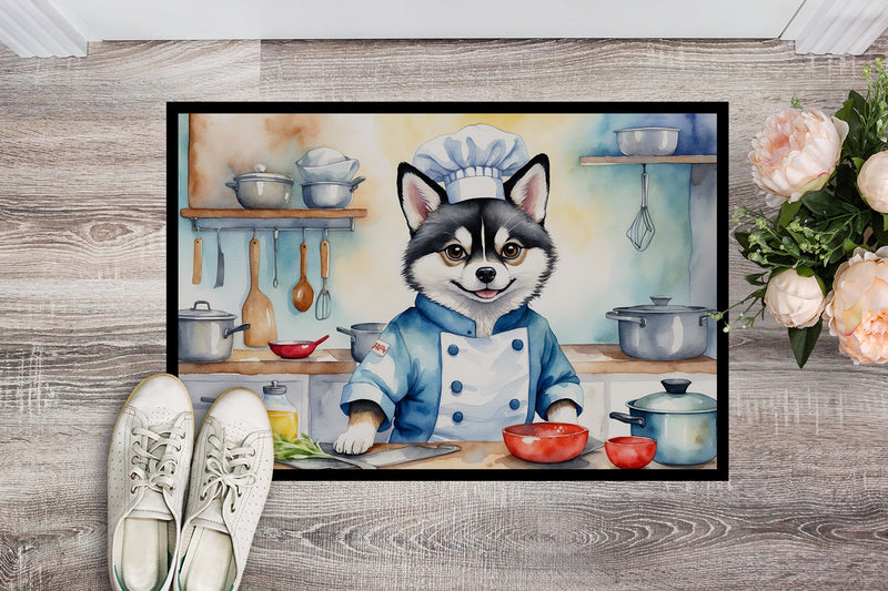 Alaskan Klee Kai The Chef Doormat-24x36 Indoor / Outdoor Rug | Made in USA