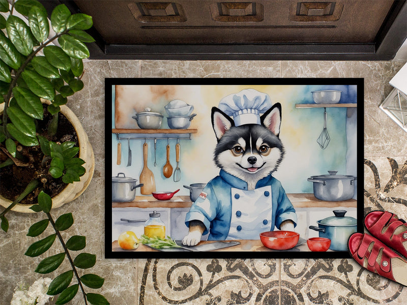 Alaskan Klee Kai The Chef Doormat-24x36 Indoor / Outdoor Rug | Made in USA