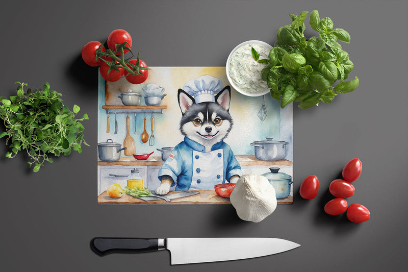 Alaskan Klee Kai The Chef Glass Cutting Boards – Durable, Decorative Kitchen Art