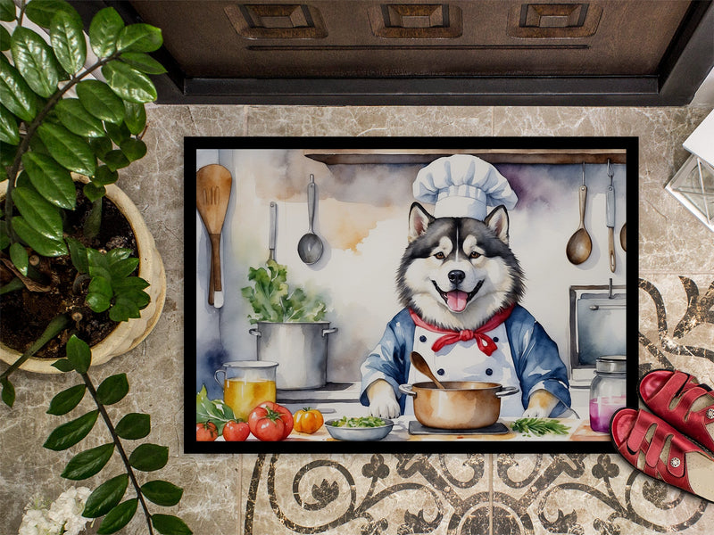 Alaskan Malamute The Chef Doormat-24x36 Indoor / Outdoor Rug | Made in USA
