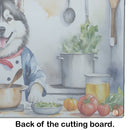 Alaskan Malamute The Chef Glass Cutting Boards – Durable, Decorative Kitchen Art