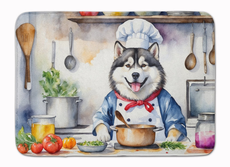 Alaskan Malamute The Chef Memory Foam Kitchen Mat