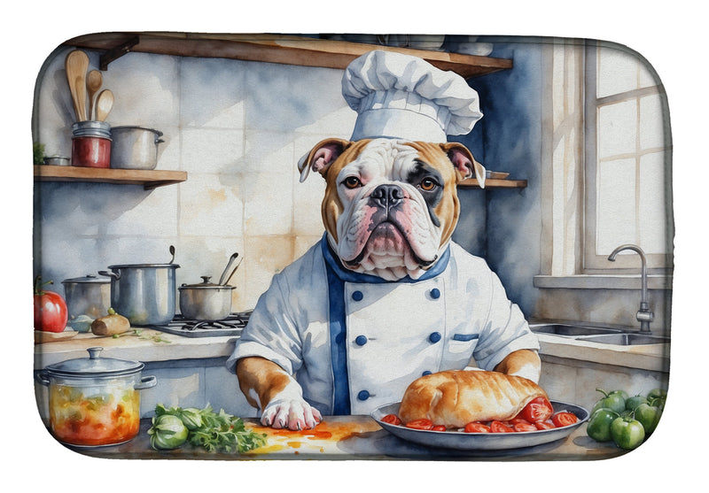 American Bulldog The Chef Dish Drying Mat