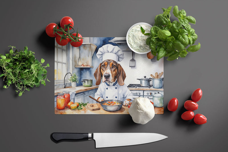 American English Coonhound The Chef Glass Cutting Boards – Durable, Decorative Kitchen Art