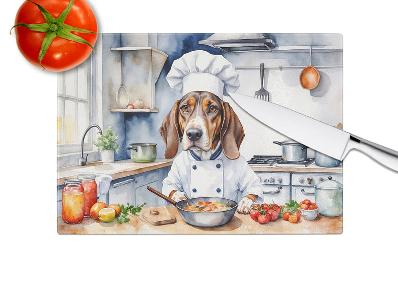 American English Coonhound The Chef Glass Cutting Boards – Durable, Decorative Kitchen Art