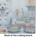 American Eskimo The Chef Glass Cutting Boards – Durable, Decorative Kitchen Art