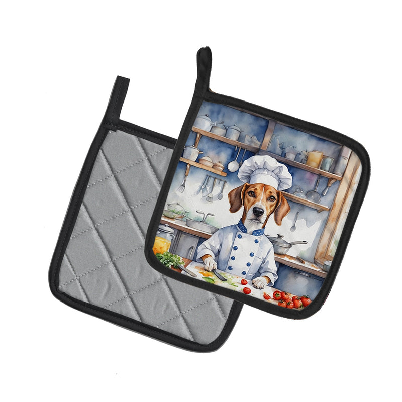 American Foxhound The Chef Pot Holders - Set of 2 Decorative Kitchen Helpers | Made in the USA