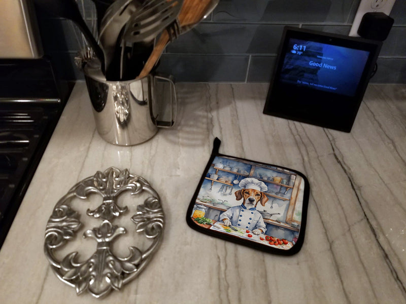 American Foxhound The Chef Pot Holders - Set of 2 Decorative Kitchen Helpers | Made in the USA