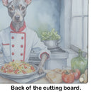 American Hairless Terrier The Chef Glass Cutting Boards – Durable, Decorative Kitchen Art
