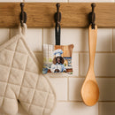 American Water Spaniel The Chef Hanging Square Fabric Ornament 3.5 × 3.5