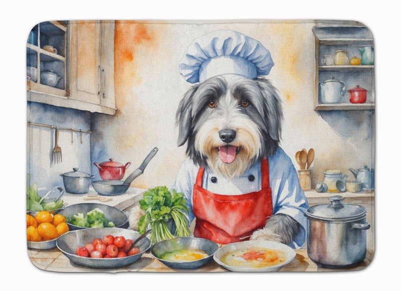 Bearded Collie The Chef Memory Foam Kitchen Mat