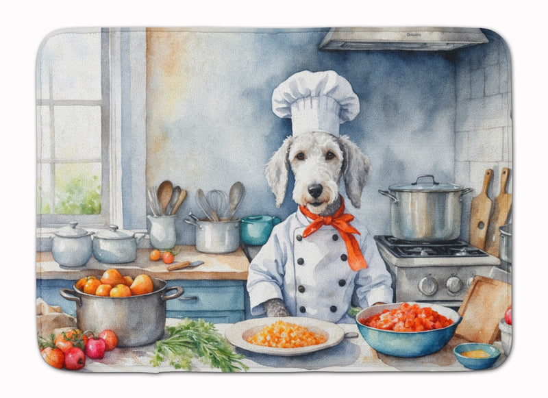 Bedlington Terrier The Chef Memory Foam Kitchen Mat