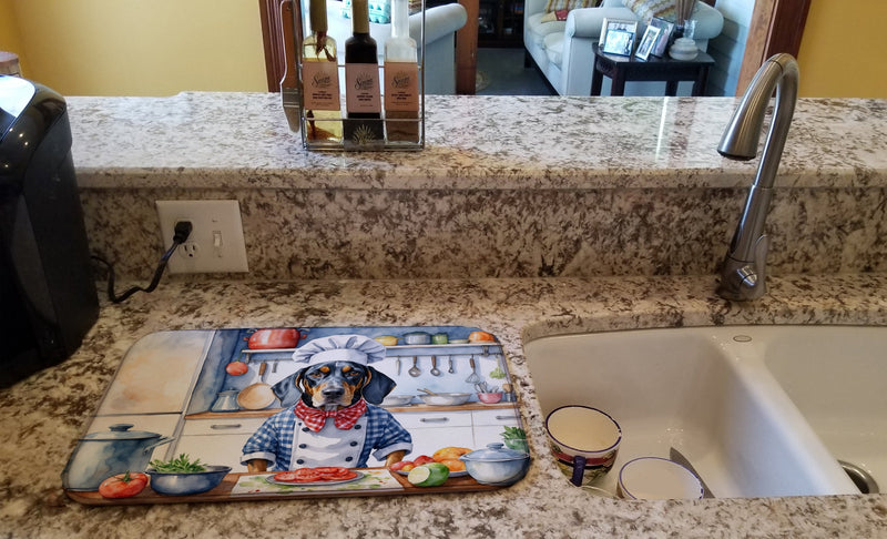 Bluetick Coonhound The Chef Dish Drying Mat