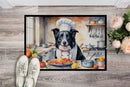 Border Collie The Chef Doormat-24x36 Indoor / Outdoor Rug | Made in USA