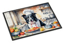 Border Collie The Chef Doormat-24x36 Indoor / Outdoor Rug | Made in USA