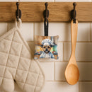 Border Terrier The Chef Hanging Square Fabric Ornament 3.5 × 3.5