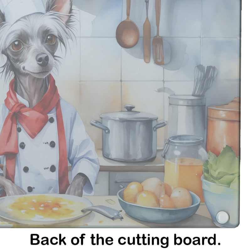 Chinese Crested The Chef Glass Cutting Boards – Durable, Decorative Kitchen Art