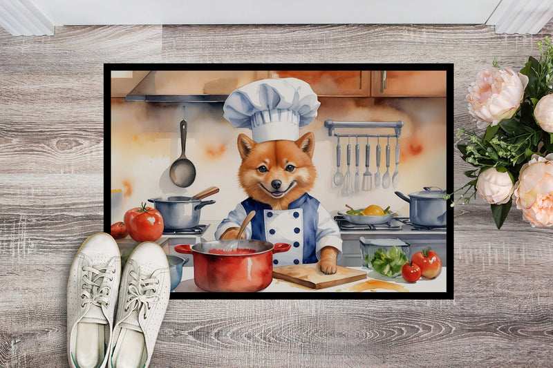 Finnish Spitz The Chef Doormat-24x36 Indoor / Outdoor Rug | Made in USA