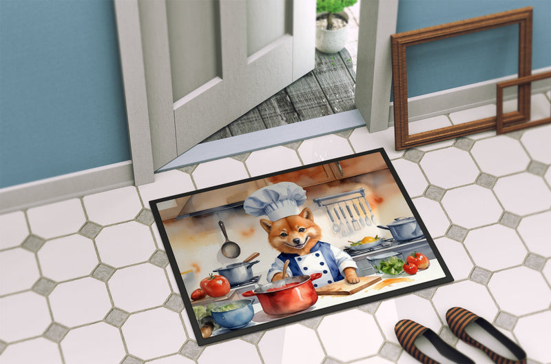 Finnish Spitz The Chef Doormat-24x36 Indoor / Outdoor Rug | Made in USA
