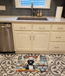 Black Labrador Retriever The Chef Memory Foam Kitchen Mat