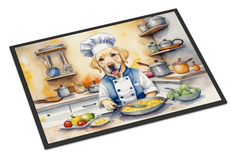 Yellow Labrador Retriever The Chef Doormat