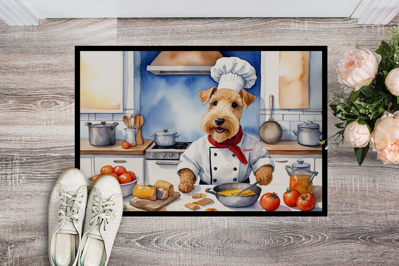 Lakeland Terrier The Chef Doormat-24x36 Indoor / Outdoor Rug | Made in USA